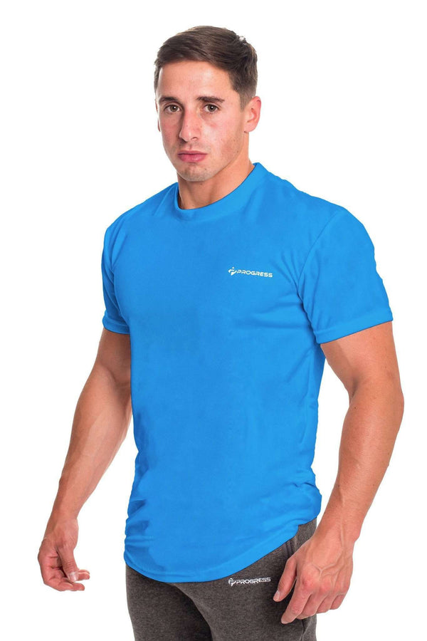 T-Shirts - Progress Performance T-Shirt - Small Logo (Blue)
