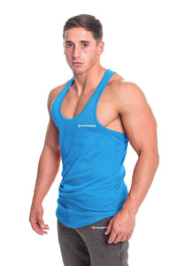 Stringer Vests - Progress Performance Stringer - Small Logo (Blue)
