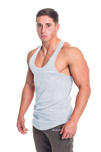 Stringer Vests - Progress Performance Stringer - Small Logo (Cool Grey)