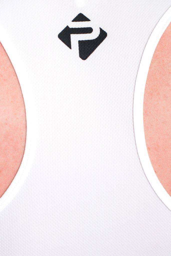 Stringer Vests - Progress Performance Stringer - Small Logo (White)