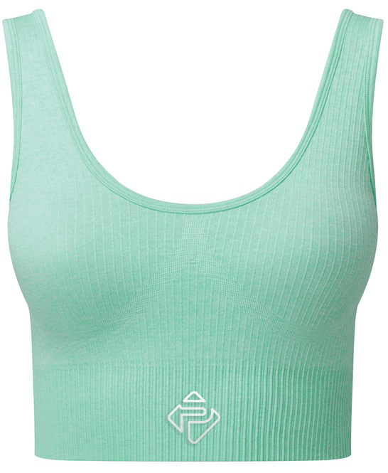 Ladies Ribbed Seamless Sports Bra (Peppermint)