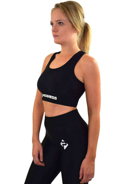 Vests & Sports Bras - Progress Ladies Essential Sports Bra (Black)